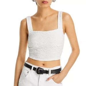 NWOT Good American Wide Scrunchie Crop Top size L